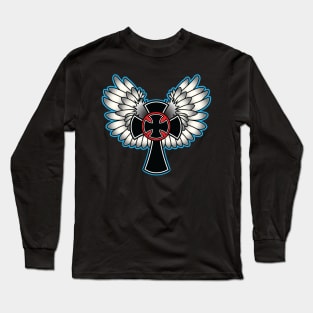 Winged Crosses Long Sleeve T-Shirt